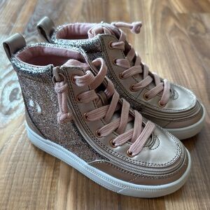 Glittery Pink Kids Sneakers